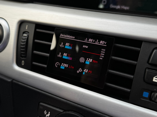 Datendisplay für BMW 3er E9x E90 E91 E92 E93 ECKIG