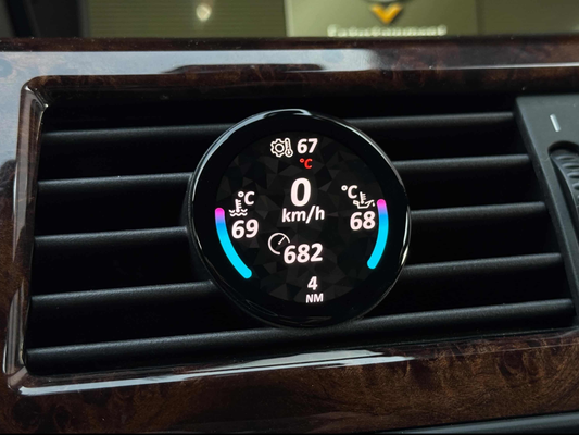 Datendisplay für BMW 5er E6X E60 E61 RUND