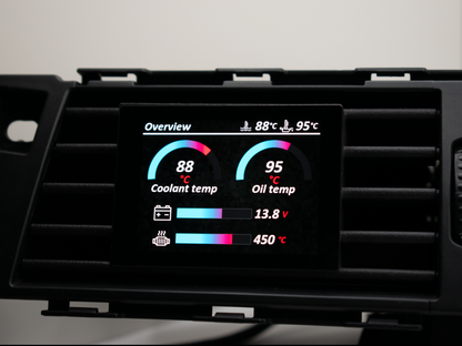 🔥 NEU: Datendisplay für BMW 5er E6X E60 E61 ECKIG