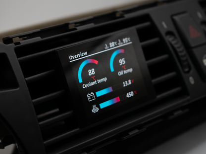 🔥 NEU: Datendisplay für BMW 5er E6X E60 E61 ECKIG