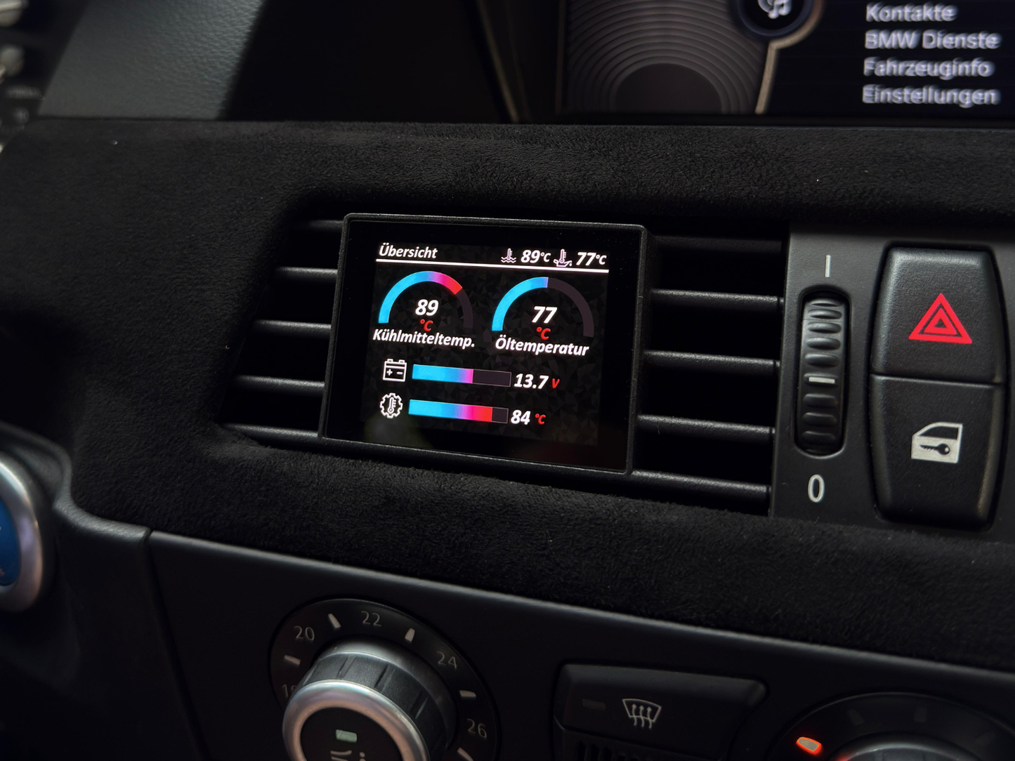 Datendisplay BMW 5er E6X E60 E61 ECKIG