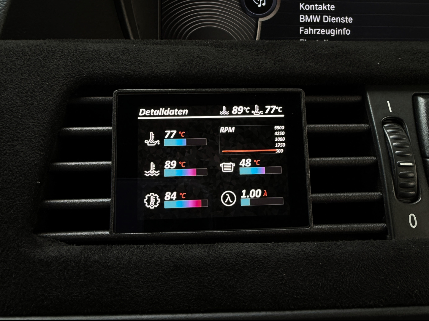 Datendisplay BMW 5er E6X E60 E61 ECKIG