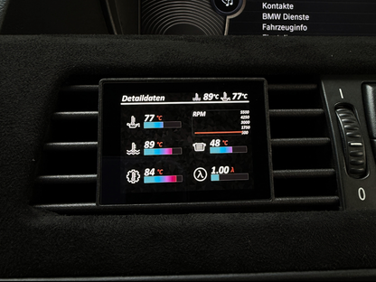 Datendisplay BMW 5er E6X E60 E61 ECKIG