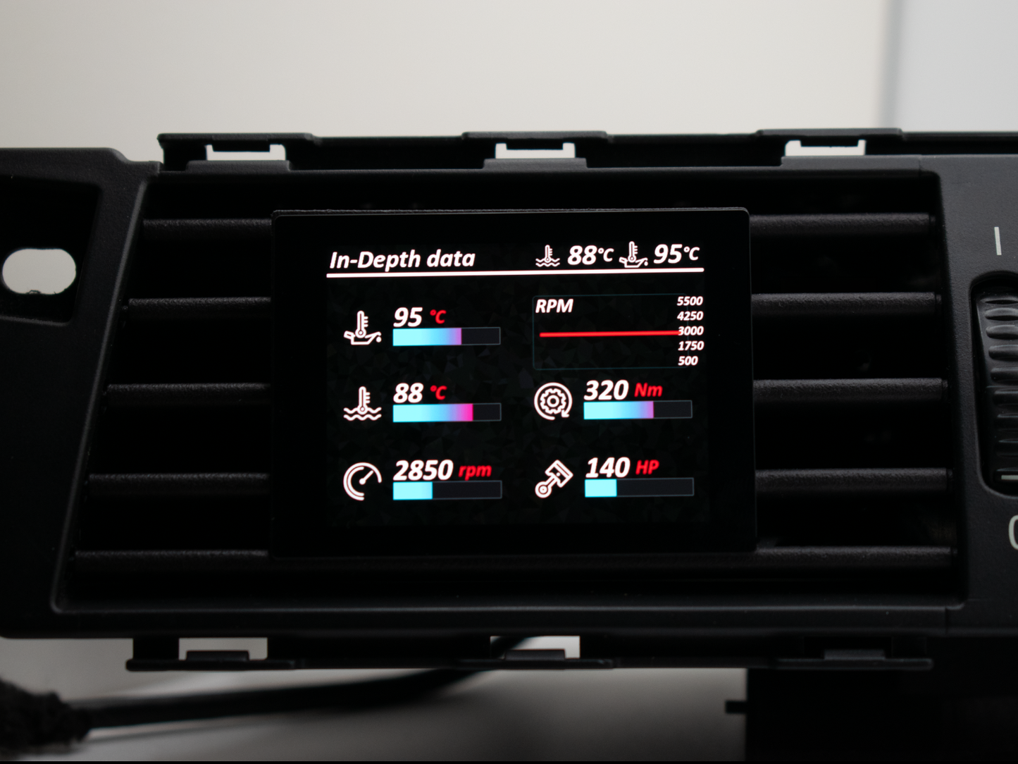 🔥 NEU: Datendisplay für BMW 5er E6X E60 E61 ECKIG