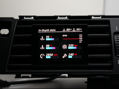 🔥 NEU: Datendisplay für BMW 5er E6X E60 E61 ECKIG
