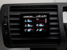 Datendisplay BMW 1er E81 E82 E87 E88 ECKIG