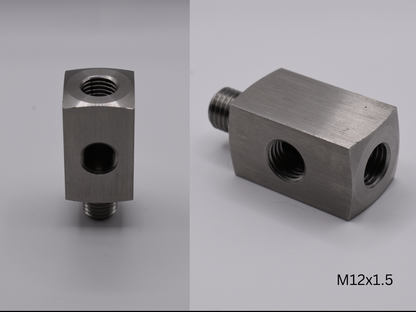 T-Adapter M12x1.5 Internal/External Thread for E-series